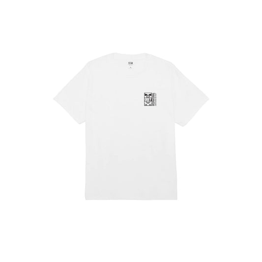 T-shirt Uomo Obey Icon Split Classic Tee - Bianco - T-Shirt di Obey | Francis Concept