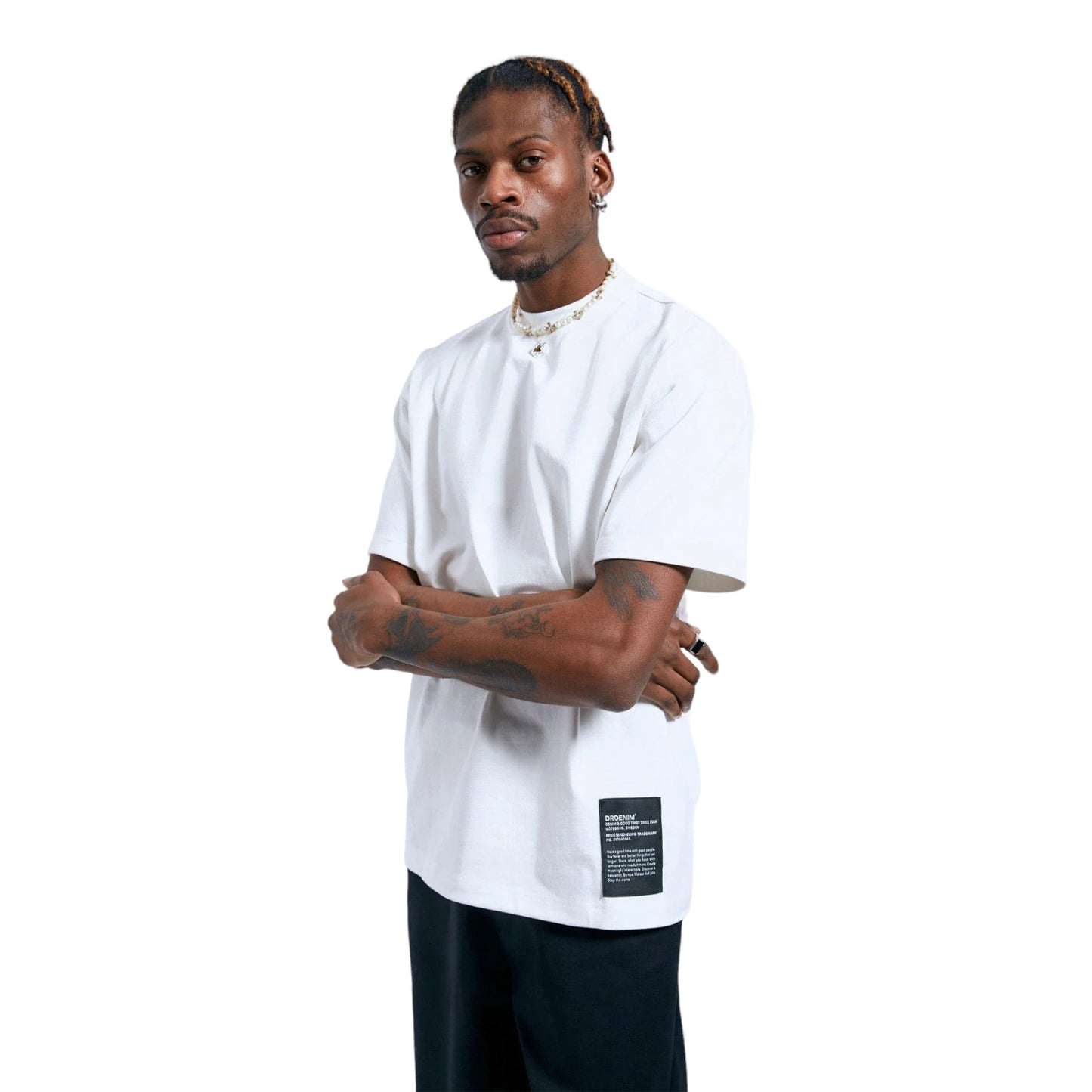 T-Shirt Uomo oversize Dr. Denim Miller - Bianco - T-Shirt di Dr.Denim | Francis Concept