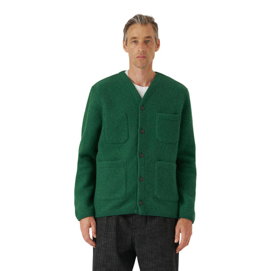 Cardigan Universal Works Wool Fleece - Green