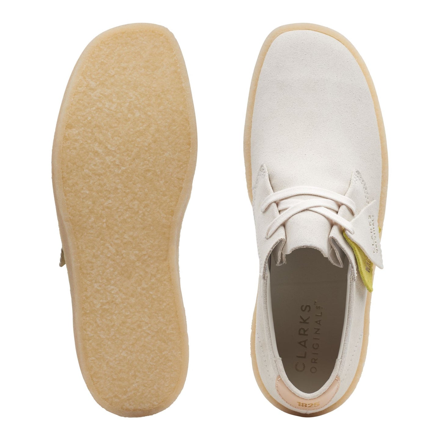 Clarks Ashcott Cup - Off White Suede