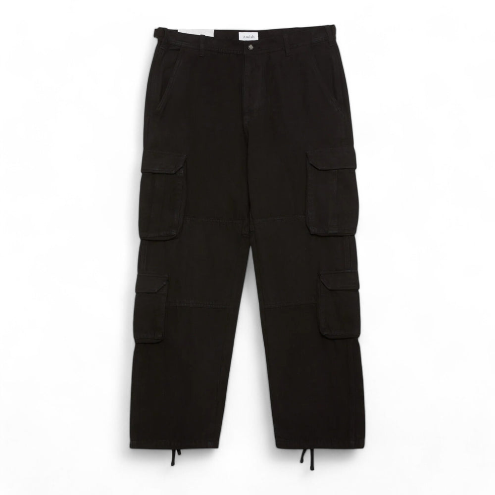 Pantalone Uomo Amish Supplies Double Cargo - Black Francis Concept