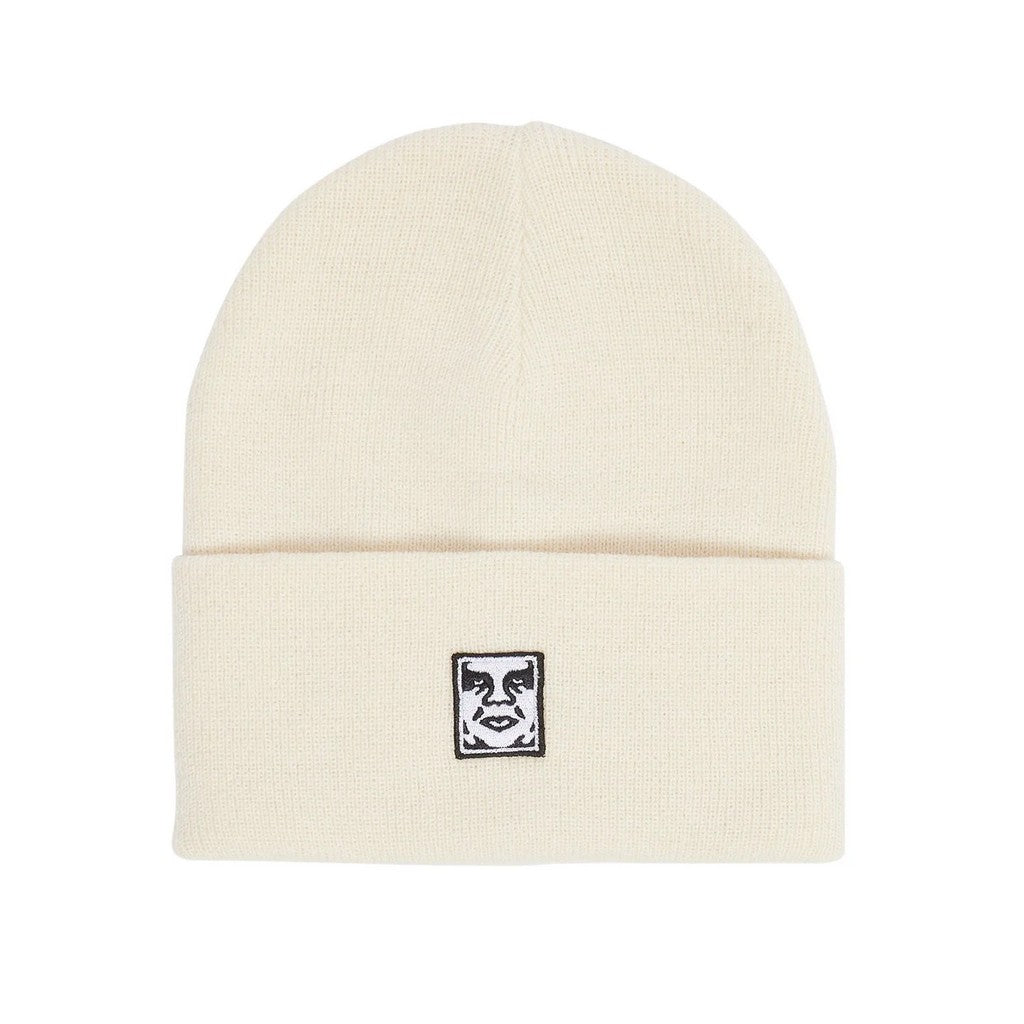 Obey Icon Patch Cuff Beanie - Unbleached