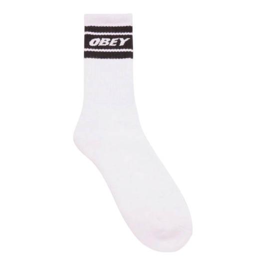 Calze Obey Cooper II Socks - White/Black Francis Concept