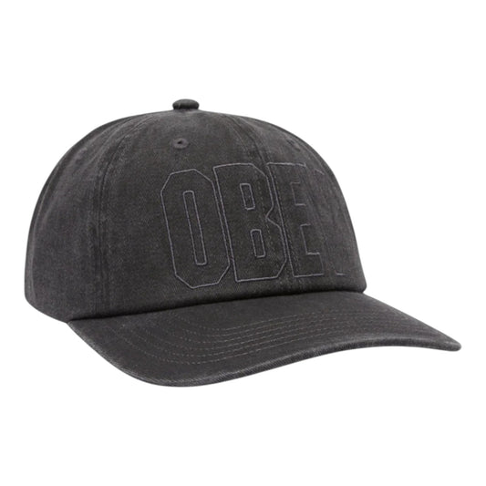 Cappello Obey Pigment Nova 6 Panel Velcro Back - Black Francis Concept