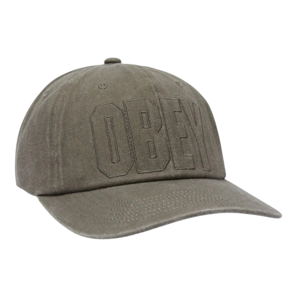 Cappello Obey Pigment Nova 6 Panel Velcro Back - Olive Francis Concept