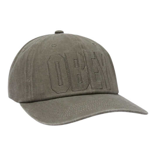 Cappello Obey Pigment Nova 6 Panel Velcro Back - Olive Francis Concept