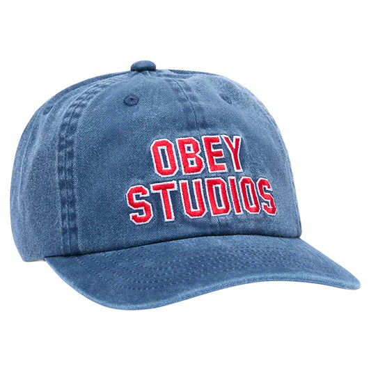 Cappello Obey Pigment Studios 6 Panel Strapback - Pigment Mild Navy