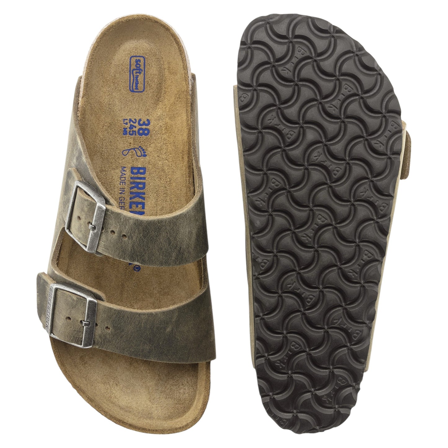 Sandali Unisex Birkenstock Arizona - Faded Khaki Francis Concept