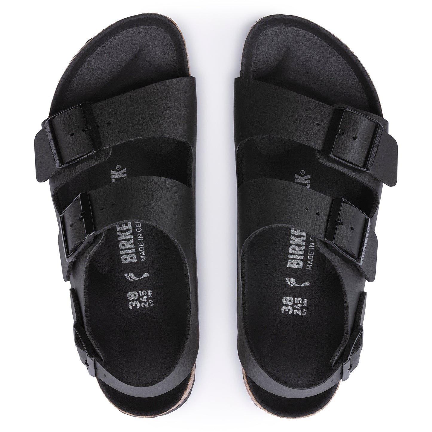 Sandali Unisex Birkenstock Milano - Triple Black Francis Concept