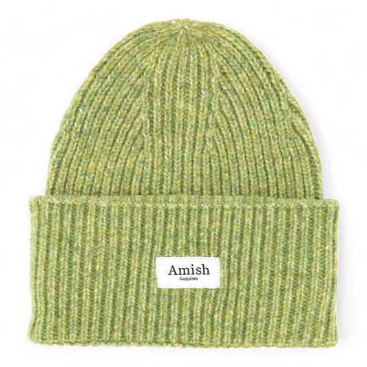 Berretto Beanie Amish Supplies Wool Blend Melange - Green Francis Concept