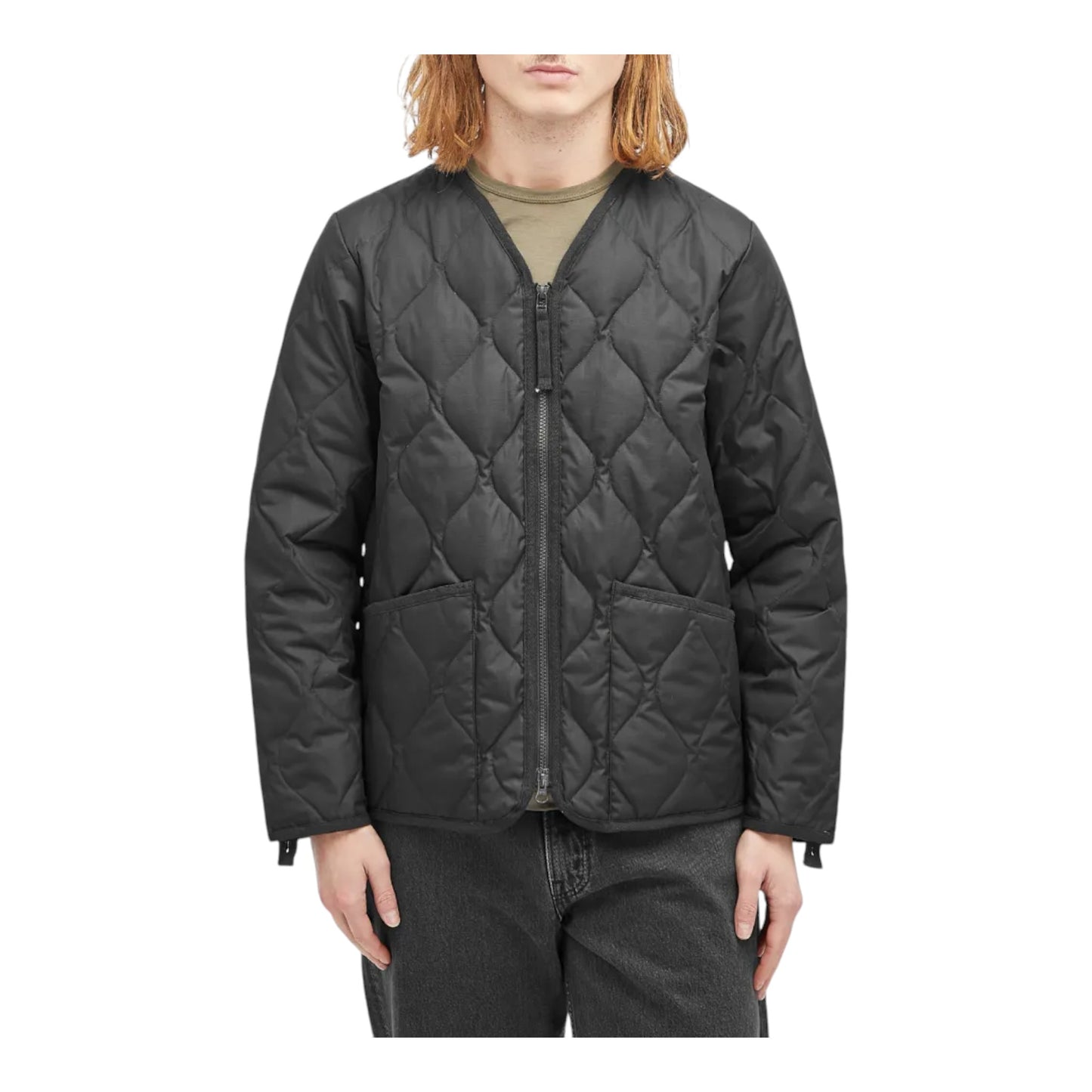 Giacca Taion Unisex Military Zip V Neck Down Jacket - Black Francis Concept