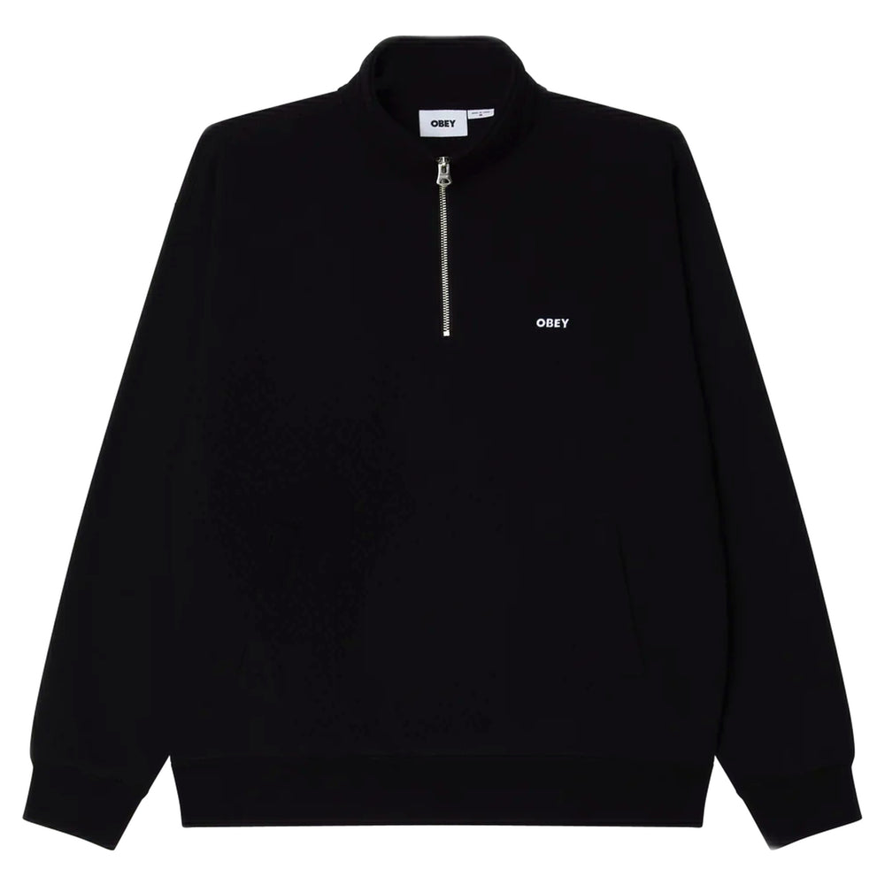 Felpa Obey Established Works Bold Mockneck Fleece - Black