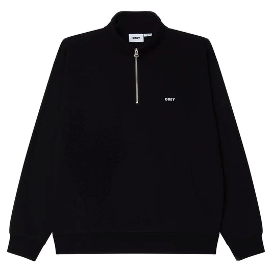 Felpa Obey Established Works Bold Mockneck Fleece - Black