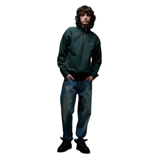 Felpa Obey Established Works Bold Mockneck Fleece - Green Fleece