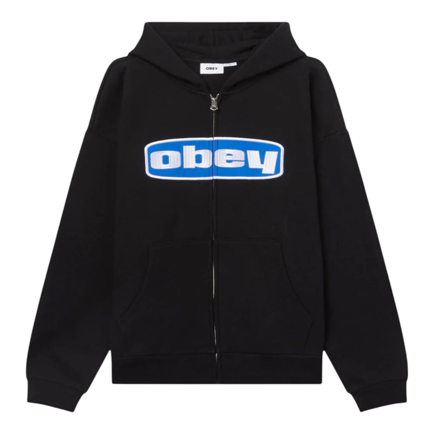 Felpa Obey Boxed In Extra Heavy Zip Hood Fleece -Black Francis Concept