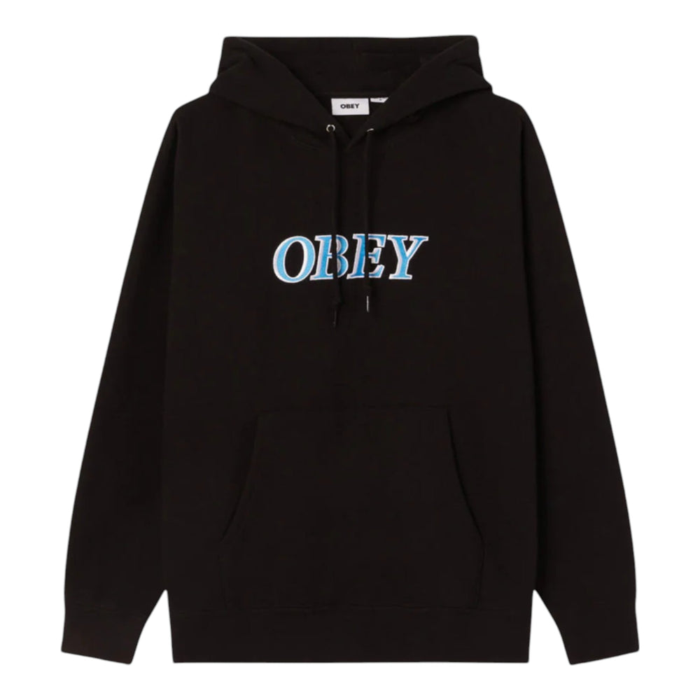 Felpa Uomo Obey Rhythm Hood Fleece - Black Francis Concept