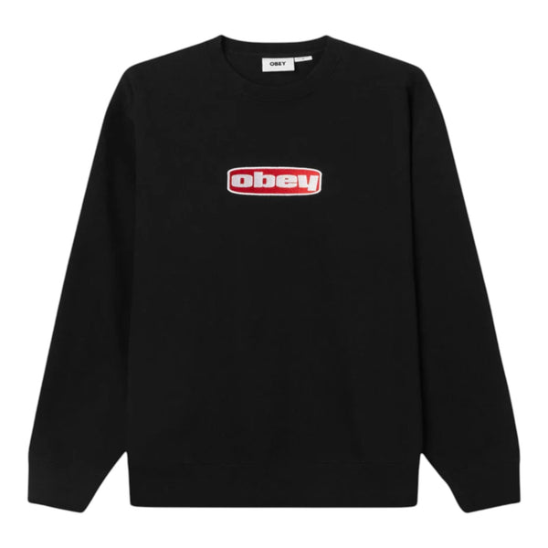 Felpa Uomo Obey Dago Crew Fleece - Black Francis Concept