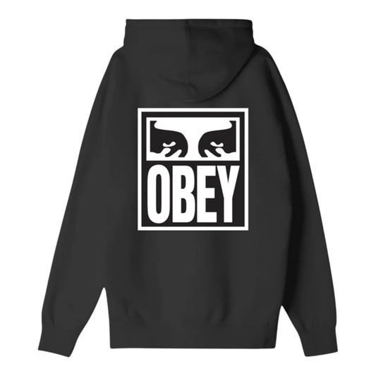 Felpa Obey Eyes Icon Hood Fleece - Black Francis Concept