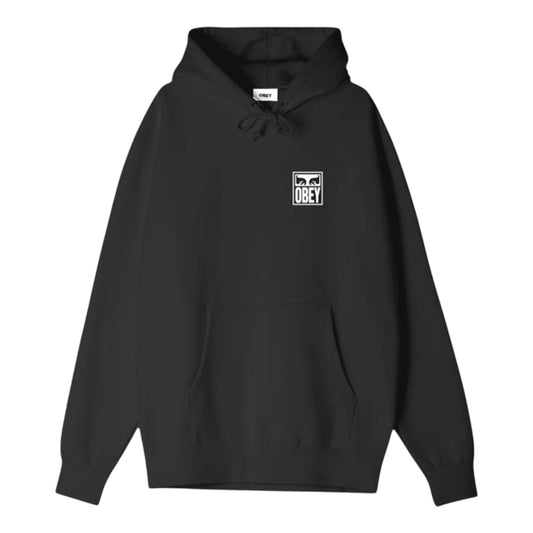 Felpa Obey Eyes Icon Hood Fleece - Black Francis Concept