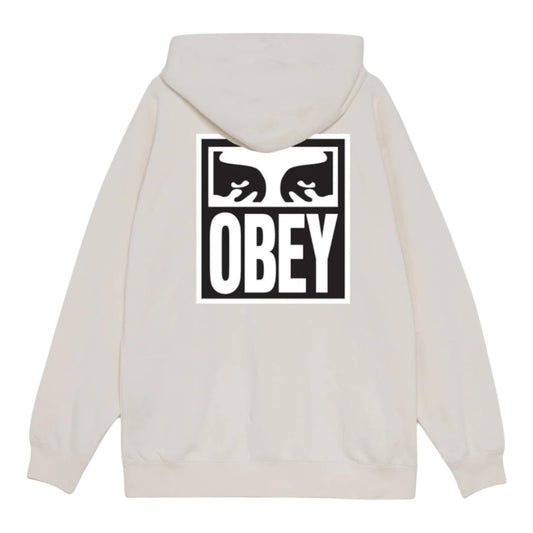 Felpa Obey Eyes icon Hood Fleece - Silver Grey Francis Concept