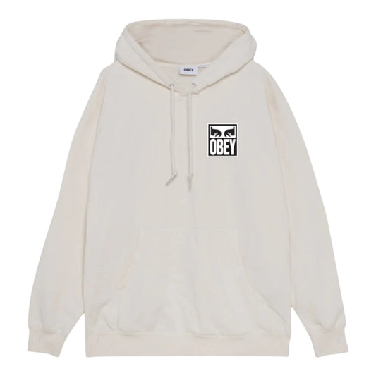 Felpa Obey Eyes icon Hood Fleece - Silver Grey Francis Concept