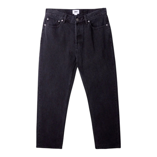 Jeans Obey Hardwork Denim - Faded Black Francis Concept