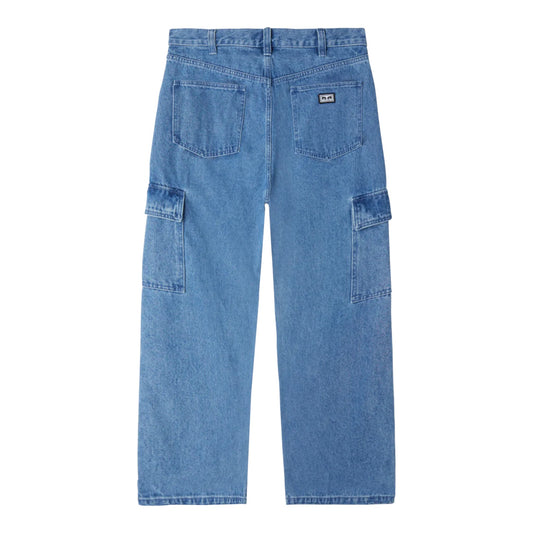 Jeans Obey Bigwig Cargo Denim Pant - Light Indigo