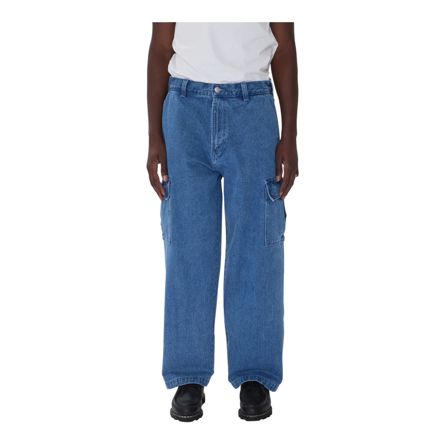 Jeans Obey Bigwig Cargo Denim Pant - Light Indigo