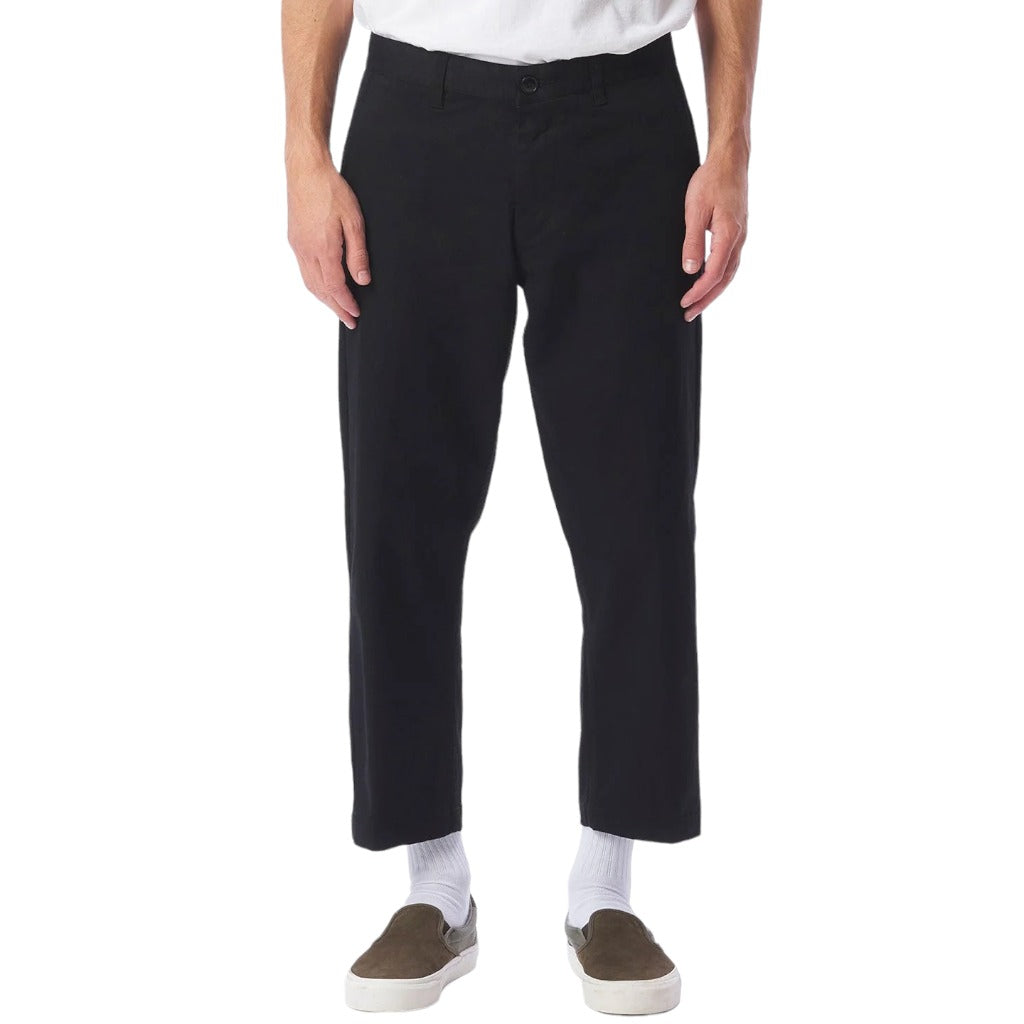 Obey Straggler Flooded Pants - Black Francis Concept