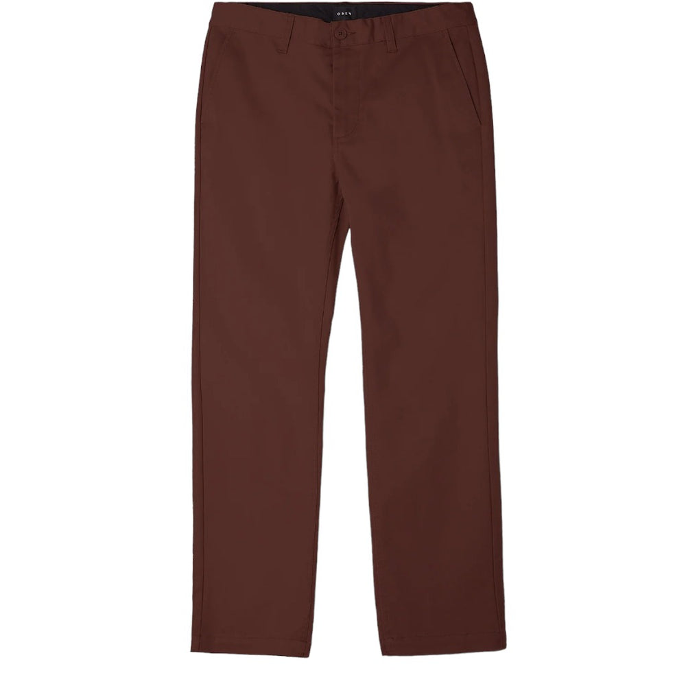 Obey Straggler Flooded Pants - Sepia Brown