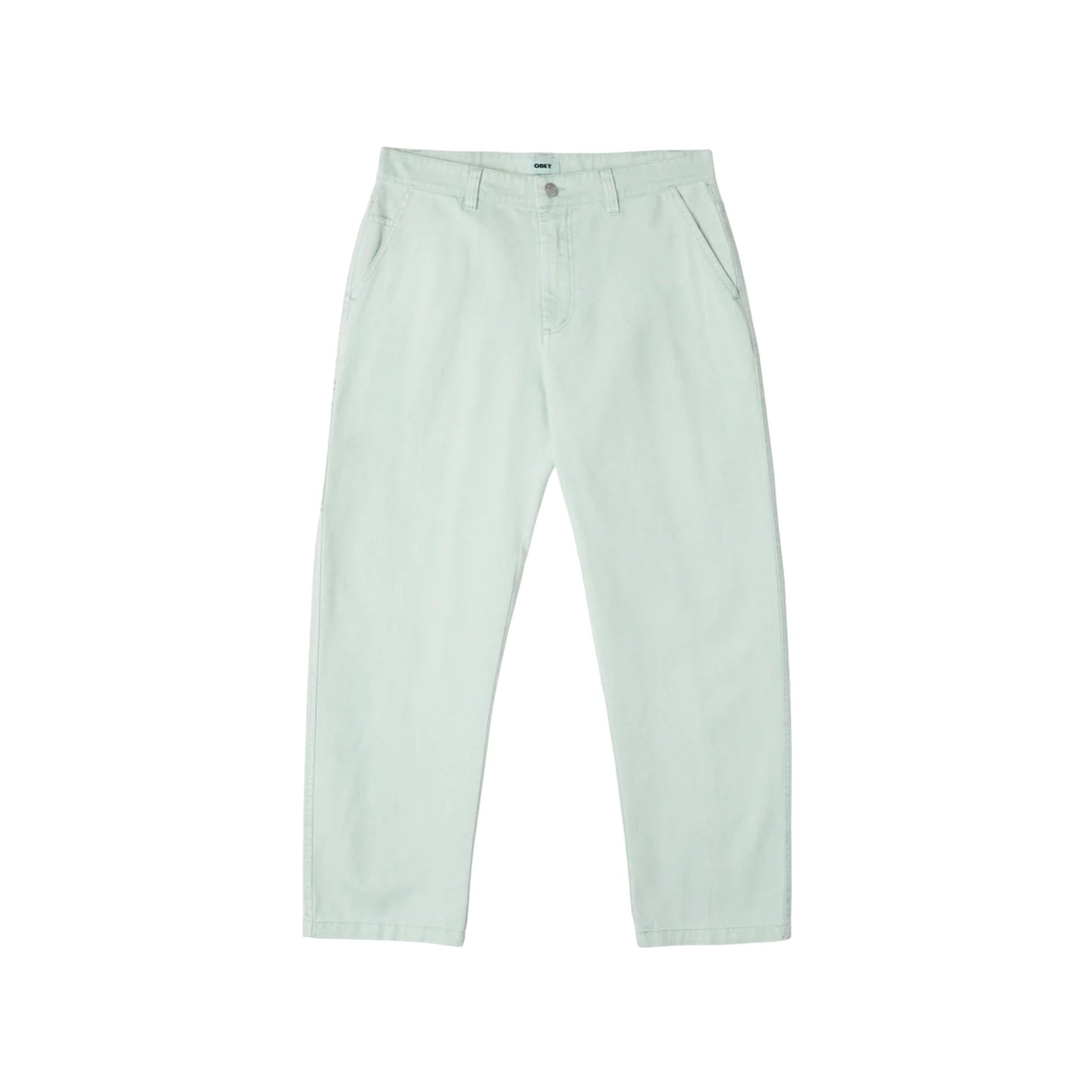 Pantalone Uomo Obey Hardwork Pigmaent Carpenter Pant - Verde Francis Concept