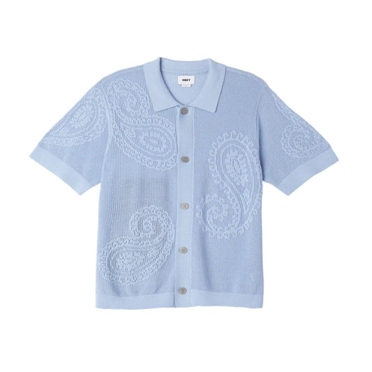 Polo Uomo Obey Tear Drop Knit Shirt - Blue - Francis Concept