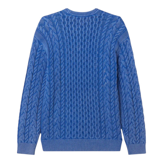 Maglione Obey Faded Wash Heather - Olympian Blue Francis Concept