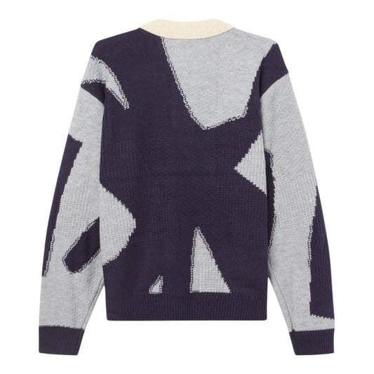 Maglione Obey Luca Polo Sweater - Heather Grey Multi Francis Concept