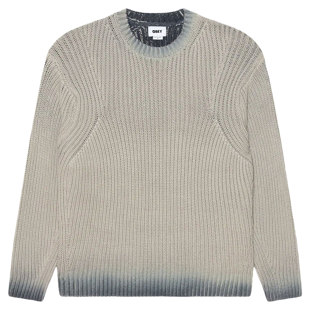 Maglione Obey Ian Faded Wash Sweater - Grey Faded Wash