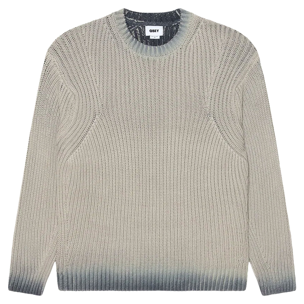 Maglione Obey Ian Faded Wash Sweater - Grey Faded Wash