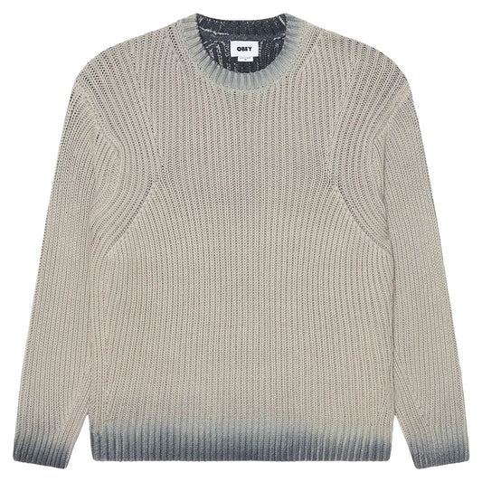 Maglione Obey Ian Faded Wash Sweater - Grey Faded Wash