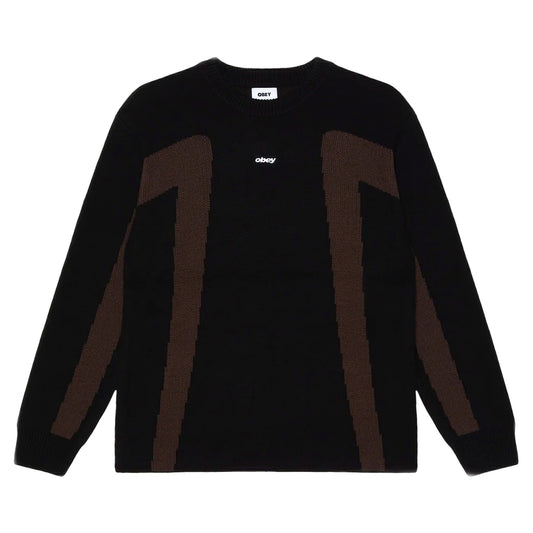 Maglione Obey Brann Sweater - Digital Black