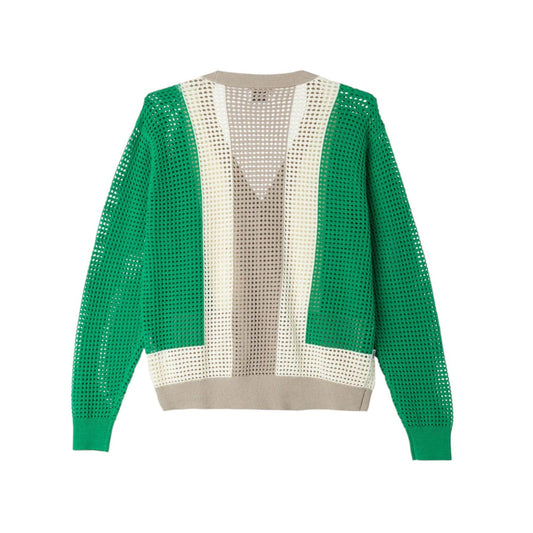 Cardigan Uomo Obey Anderson 60'S Cardigan - Verde Francis Concept