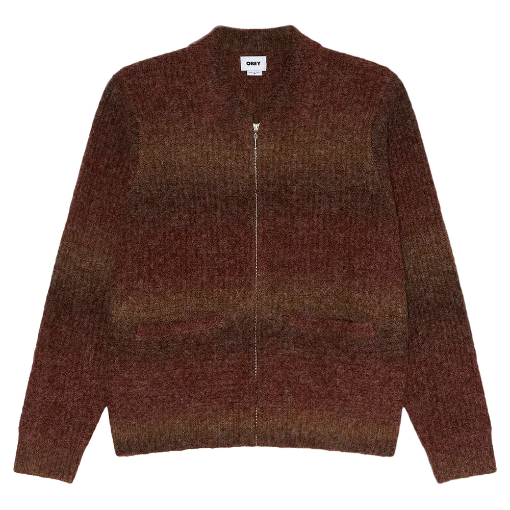 Cardigan Obey Anton Gradient Cardigan - Brown Multi