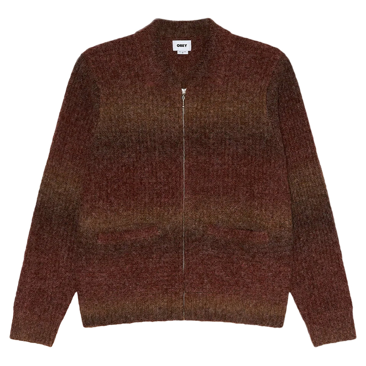 Cardigan Obey Anton Gradient Cardigan - Brown Multi