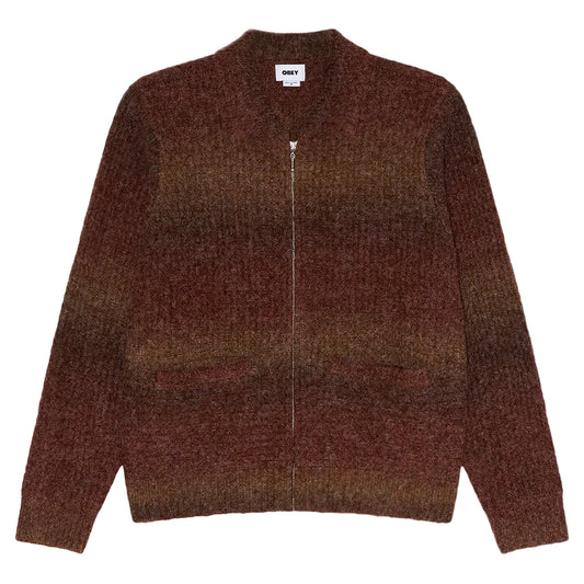 Cardigan Obey Anton Gradient Cardigan - Brown Multi