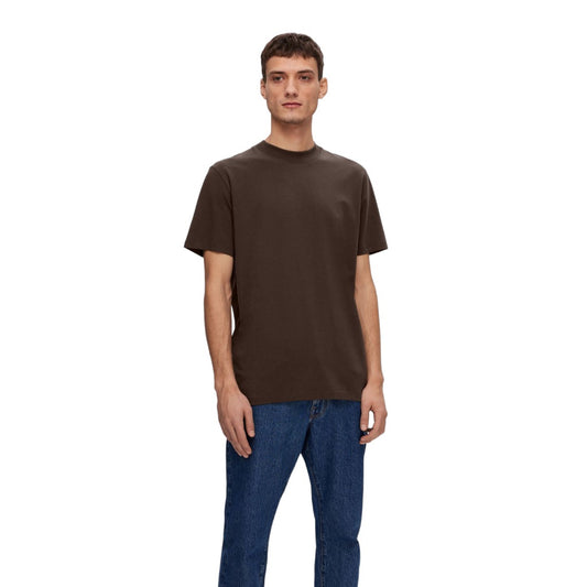 Selected Homme Neck Tee - Chocolate Torte