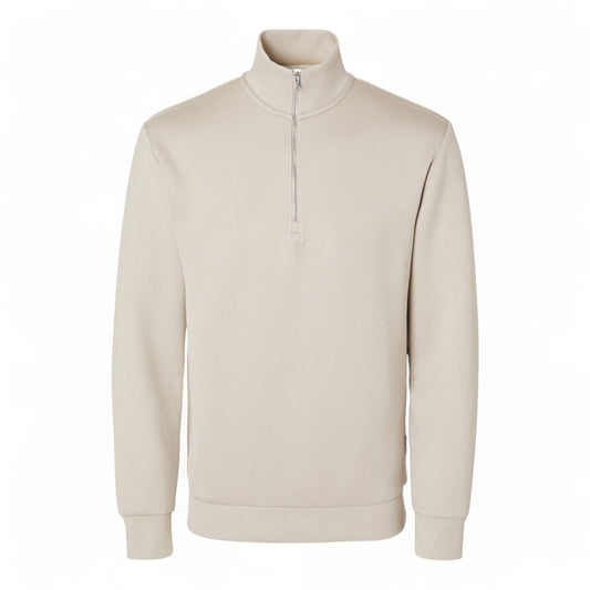 SELECTED HOMME SLHEMANUEL SOFT ZIP HIGH NECK SWEAT NOOS