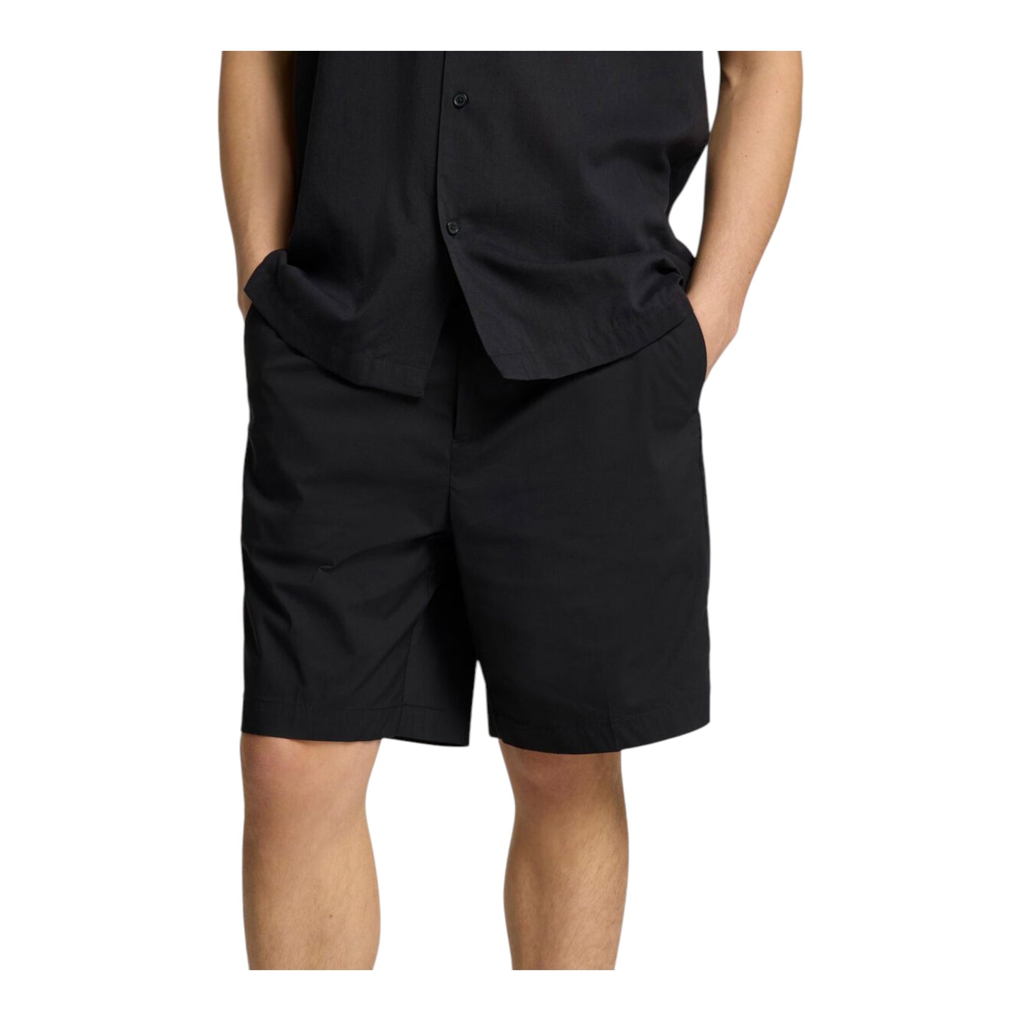 Selected Homme Regular Nico Press Shorts - Black