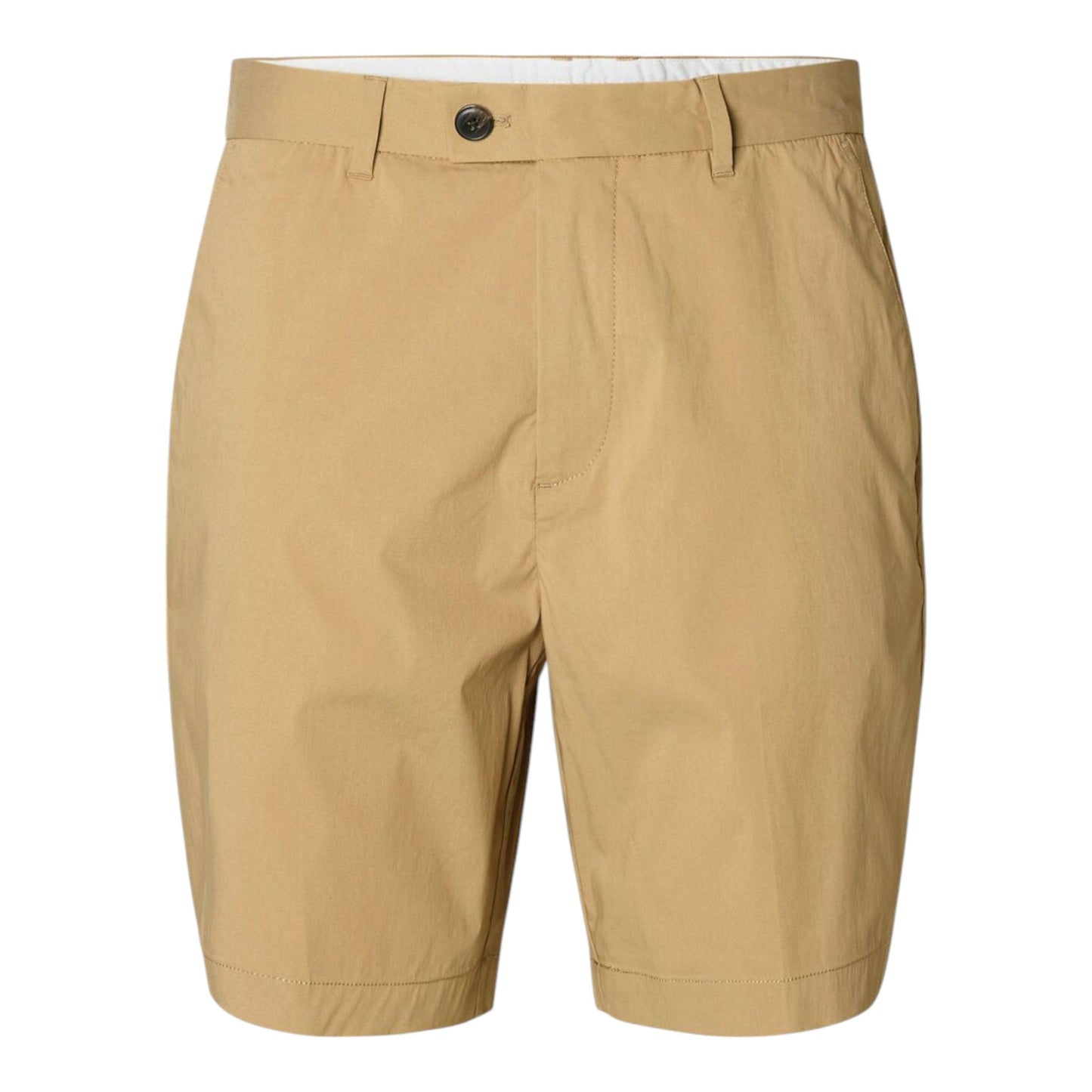 Selected Homme Regular Nico Press Shorts - Beige