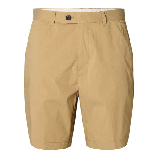 Selected Homme Regular Nico Press Shorts - Beige