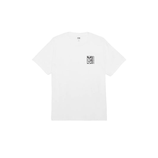 T-shirt Uomo Obey Icon Split Classic Tee - Bianco Francis Concept