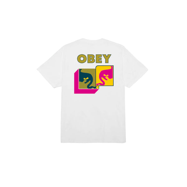 T-shirt Uomo Obey Post Modern Classic Tee - bianco - Francis Concept