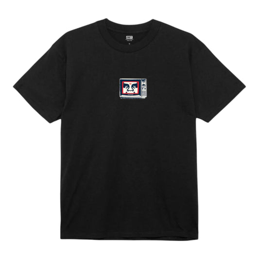 T-Shirt Obey Tv Classic Tee - Black Francis Concept